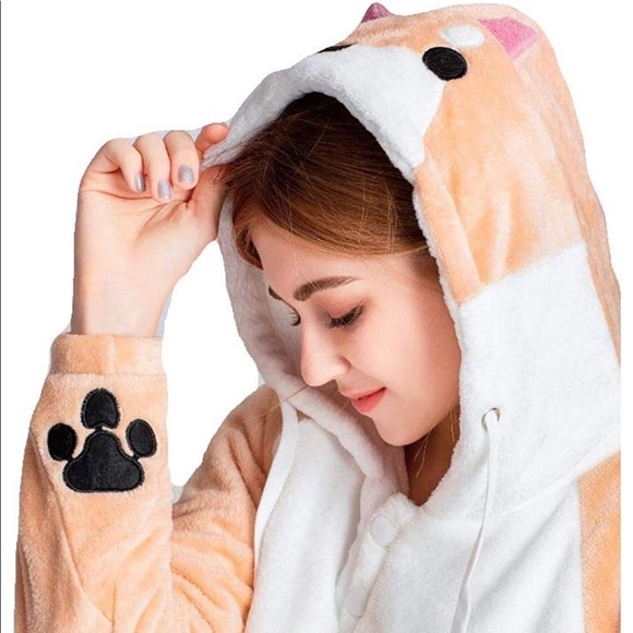 New Tengoku Shiba Inu Plush Hoodie/Pullover Kawaii - Picture 1 of 6